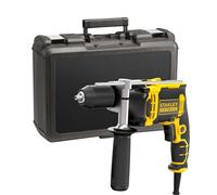 Stanley Perceuse à Percussion FMEH750K-QS - 750 W - Vitesse Variable - 54400 cps/min - Mandrin 1 Main 13 mm - Filaire et Compacte - Livrée en Mallette - Gamme FATMAX Noir/Jaune