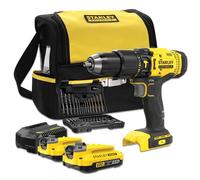 Stanley Perceuse à percussion sans fil FatMax V20 SFMCD711DSA 18 V – 2 x 2,0 Ah