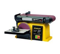 STANLEY - Ponceuse d'établi 370W Base en Fonte 2 en1 : Disque 150mm et Bande 100 x 914 mm SXBS914E