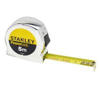 Stanley Powerlock Classique Poche Bande 5m (Largeur 19mm) (Métrique Seulement)
