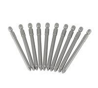 STANLEY 10 embouts de vissage Pozidriv - 100 mm