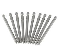 STANLEY 10 embouts de vissage Pozidriv - 100 mm