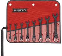 Stanley Proto Industrial JSCVF-8S Jeu de 8 clés à cliquet flexibles Noir