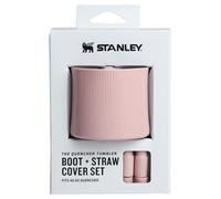 Stanley Quencher Bouchon de Coffre et Couvercle de Paille - Protection en Silicone antidérapant pour gobelet de 1200 ML avec poignée - Ensemble d'accessoires pour gobelet en Acier Inoxydable - Rose