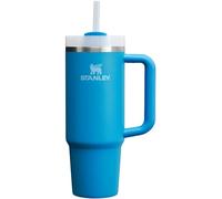 Stanley Quencher H2.0 FlowState 10-11824-066 Gobelet isotherme en acier inoxydable avec couvercle et paille pour eau, thé ou café glacé, smoothie - Bleu azur, 890 ml