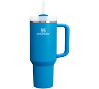 Stanley Quencher H2.0 FlowState 10-11824-066 Gobelet isotherme en acier inoxydable avec couvercle et paille pour eau, thé ou café glacé, smoothie - Bleu azur, 1,2 L