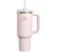STANLEY Quencher H2.0 FlowState Gobelet isotherme en acier inoxydable avec couvercle et paille pour eau, thé glacé ou café, smoothie et plus encore, quartz rose 2.0, 1200 ml