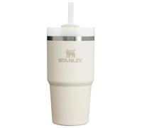 Stanley Quencher H2.0 FlowState Gobelet isotherme en acier inoxydable avec couvercle et paille pour eau, thé glacé ou café, smoothie et plus encore, crème 2.0, 591 ml