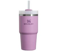 STANLEY Quencher H2.0 FlowState Gobelet isotherme en acier inoxydable avec couvercle et paille pour eau, thé glacé ou café, smoothie et plus encore, lilas, 591 ml