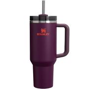 Stanley Quencher H2.0 FlowState Gobelet isotherme en acier inoxydable avec couvercle et paille pour eau, thé ou café glacé, smoothie - Prune, 1,2 L