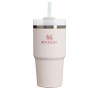 STANLEY Quencher H2.0 FlowState Gobelet isotherme en acier inoxydable avec couvercle et paille pour eau, thé glacé ou café, smoothie et plus encore, quartz rose 2.0, 591 ml
