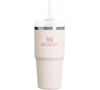 STANLEY Quencher H2.0 FlowState Gobelet isotherme en acier inoxydable avec couvercle et paille pour eau, thé glacé ou café, smoothie et plus encore, quartz rose 2.0, 414 ml