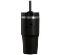 Stanley Quencher H2.0 Gobelet avec paille 414 ml - Couvercle à 3 voies à visser - Compatible avec porte-gobelet pour voyage - Gobelet isotherme en acier inoxydable - Sans BPA - Noir 2.0