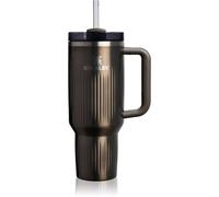 Stanley Quencher H2.O FlowState Fluted Tumbler gobelet en acier inoxydable avec paille grand format Gunmetal Shine 1180 ml