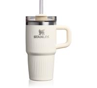Stanley Quencher H2.O FlowState Fluted Tumbler gobelet en acier inoxydable avec paille petit format Cream Gloss 600 ml
