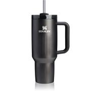Stanley Quencher H2.O Fluted Tumbler gobelet en acier inoxydable avec paille grand format Black PVD 1 pcs