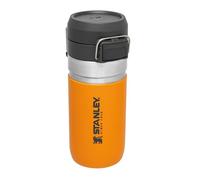 Stanley Quick Flip Gourde Isotherme 0.47L - Froid Pendant 7 Heures - Étanche - Va au Lave-Vaisselle - Couvercle à Bouton-pression - Thermos Sans BPA - Gourde Inox - Bouteille D'Eau - Saffron
