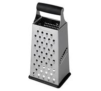 Stanley Rogers Râpe en acier inoxydable - Râpe carrée avec fond antidérapant - Râpe grossière, râpe fine et rabot - Parfait pour le fromage, le parmesan, etc. - Environ 11,5 x 9 x 24,3 cm