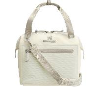 Stanley All-Day Julienne Mini Cooler 7L - Crème - Polyester recyclé - Poignée supérieure - Ouverture zippée - Bretelles réglables - Poches latérales en filet