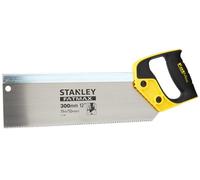 Stanley 2-17-199 - Scie À Dos Gamme Fatmax 300mm - Fabriqué en France - Idéale pour Travaux de Finition - denture JetCut 11 dents Traitement HardPoint - Lame de 0,86mm d'Épaisseur - Précision