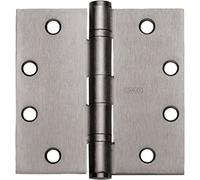 Stanley Security FBB19141232DNRP Roulement à billes à mortaise, poids standard, charnière d'angle carrée non amovible N° 040116 Finition en acier inoxydable satiné FBB19141232DNRP