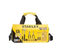 STANLEY Set d'Outils Mixtes 38 Pièces avec Sac de Rangement - Comprend Marteau, Pinces, Tournevis, Clés Allen, Mètre Ruban, Niveau & Quincaillerie - Durable, Portable, Performance Fiable - STMT0-74101