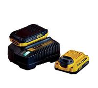 Stanley SFMCB12D2 Fatmax V20 Starter Kit 2x Batterie 18V 2.0 Ah + Chargeur de batterie
