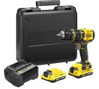 Stanley SFMCD721D2K-QW V20 Perceuse visseuse a percussion (80Nm/18V/2x2,0Ah), coffret