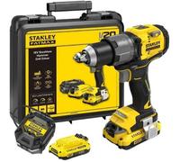 Perceuse visseuse sans fil + 2 batteries 2Ah + chargeur - 18V - Stanley Fatmax - Brushless - SFMCD725D2K-QW