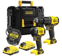 Stanley SFMCK461D2T-QW FatMax V20 Kit combiné sans fil (18V/2x2,0Ah), Tstak