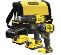 Perceuse visseuse à percussion - STANLEY FATMAX - V20 - 2 outils - 2 batteries 2Ah - 18V