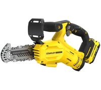 Stanley Scie d’élagage V20 18V SFMCPS415D1-QW - chaîne 15 cm - 1 batterie 2Ah
