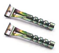 Stanley STA028640 & LINBIDE LGPS50 Lot de 2 grattoirs à peinture en carbure de tungstène avec lame double face pour enlever joints, peinture, colle, rouille