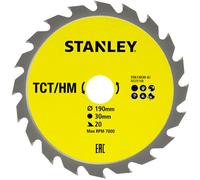 Stanley STA13030-XJ Lame de scie pour bois 190x30mm, 20 dents