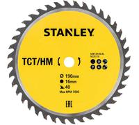 Stanley STA13145-XJ Lame de scie pour bois 190x16mm, 40 dents