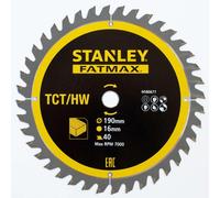 Stanley STA13365-XJ Lame de scie à onglet TCT 190 x 16 mm 40T Bois