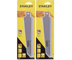 Stanley STA29962-XJ Hoja de HCS cortes rectos - Madera (Lot de 2)