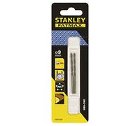 STANLEY STA51023-QZ 2 Broca HSS-CNC con punta piloto ø 3mm, Noir/Jaune