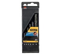 STANLEY STA56010 Foret HSS-R, Noir, Set de 6 Pièces