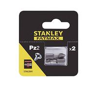 Stanley Embouts de torsion STA62041-XJ 25 mm PZ2 – 2 pièces