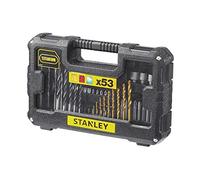 STANLEY STA7223-XJ Foret de Perçage et Accessoires de Vissage, Noir, Set de 53 Pièces