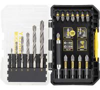 Stanley STA88554 FatMax Set de forets pour le métal et d'embouts, 19 pieces