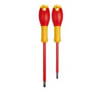 Stanley Set de 2 tournevis FMHT0-62649 FATMAX – Lame acier, Poignée Soft-Grip, Fabriqué en France