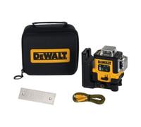 DeWalt Niveau laser DCLE14361GB-XJ 3 lignes faisceau vert 3x360° rechargeable USB Mallette