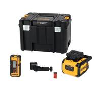 DEWALT Laser alcalin rotatif rouge, portée de 600m avec détecteur, autonomie de 35 heures des piles alcalines, DCLE05211R-XJ