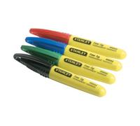Stanley Stanley Marqueur indélébile Mini à pointe fine, coloré Quantité:72