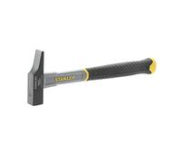 Stanley Stht0-54158 Marteau De Menuisier Manche Bi Matière Nervuré - Manche En Fibre De Verre - Grip Étendu Pour Un Balancement Optimum - Répartition Du Poids Du Marteau - Liaison Epoxy De La Tête