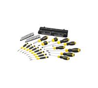 Stanley Coffret de vissage STHT0-62143 – 57 pièces, embouts 25 mm, grandes poignées souples