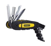 Stanley STHT0-70695 Couteau multifonction 14 en 1 avec Porte-embouts, Jaune/noir