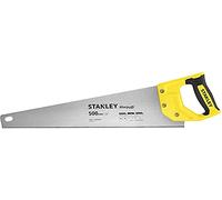 Stanley Stht20371-1 Scie Egoïne Sharpcut Coupe Fine 500Mm - Lame En Acier 0,85Mm - Denture Universelle Double Biseau 11 Dents/Pouce - Poignée Bi matière -Angle De Coupe 45 Et 90 Multicolore